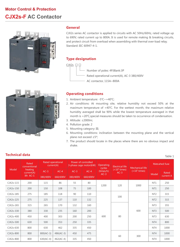 3 Phase Contactors Magnetic Ac Contactor 265a 400a 500a 630a - Buy 3