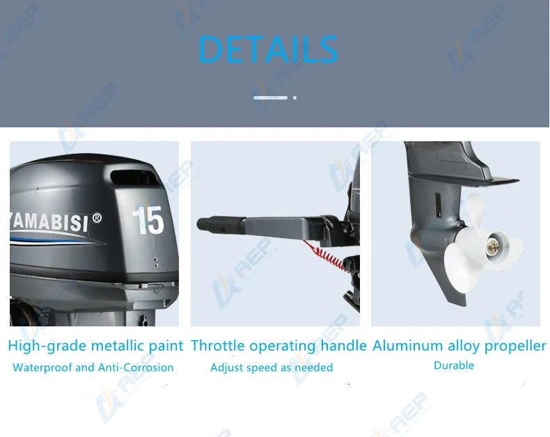 4-тактный 15HP YAMABISI подвесной лодочный