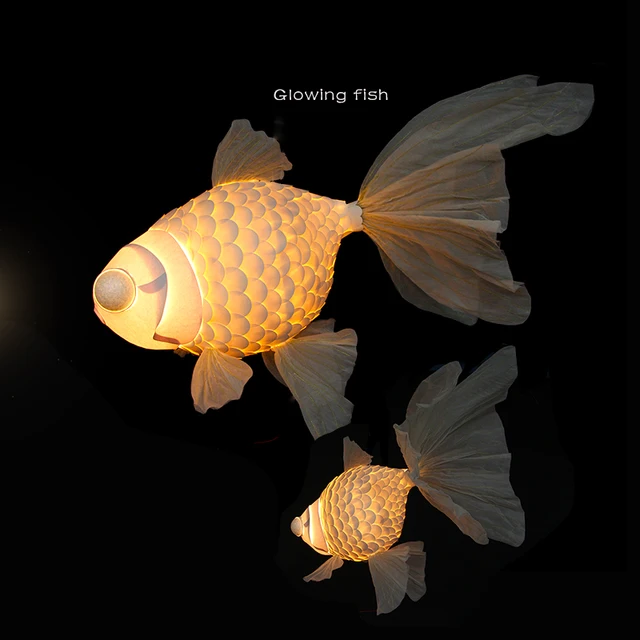 Hot Selling 3D Paper Art Model-Bigeye Fish for Interior Decoration New Year Wedding & Chinese New Year Celebrations