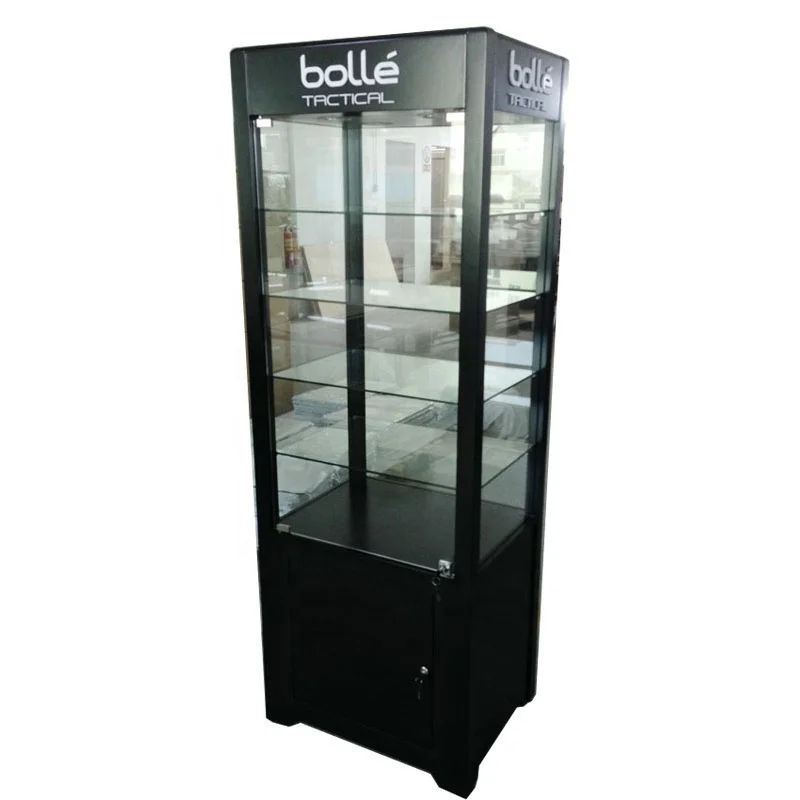 Newest Pop Display Optical Shop Eyewear Sunglass Display Door Cabinet Display Stand showcase Glass Cabinet showcase