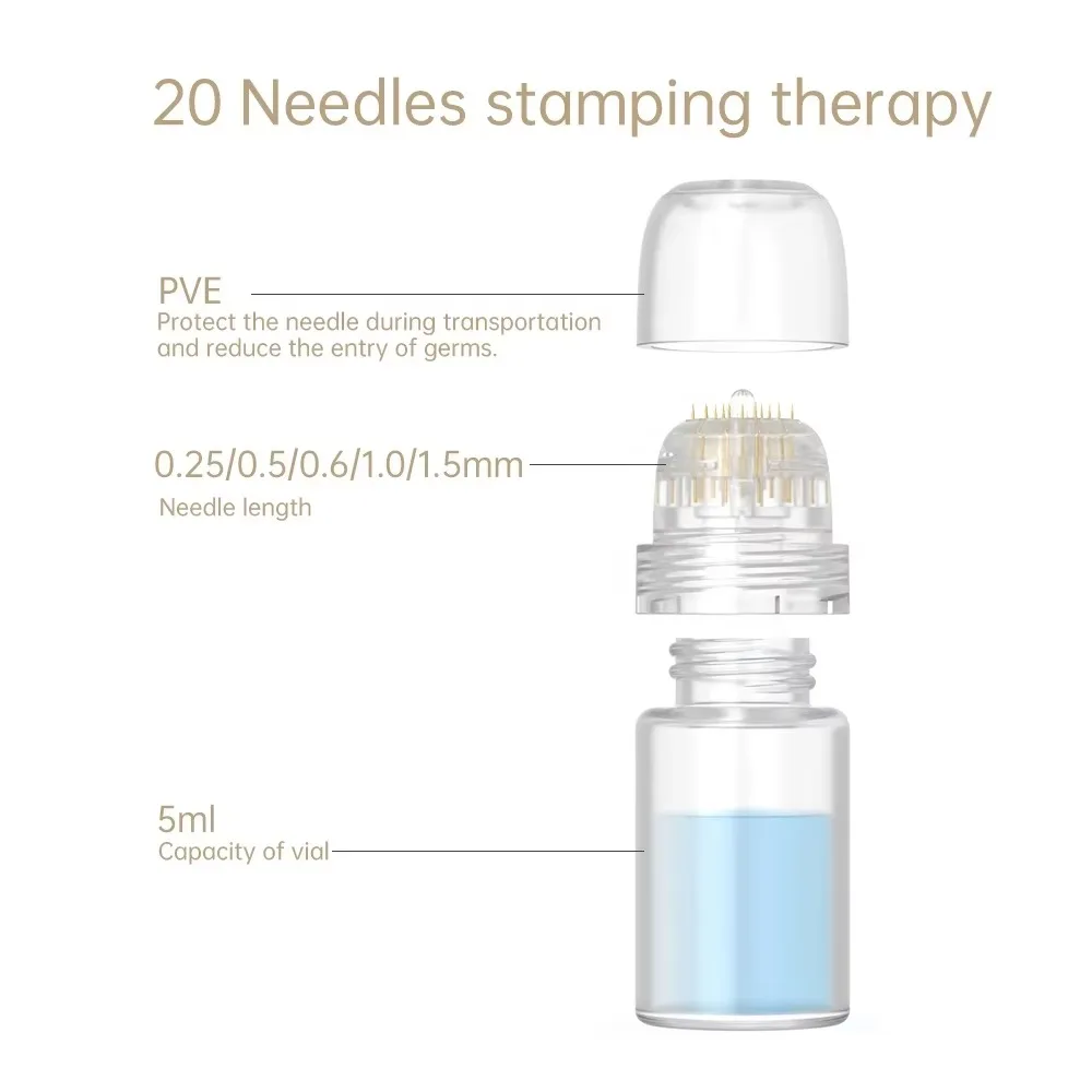 Dr. Pen Hydra Needle HN20 Derma Stamp – 20-Pin Serum Applicator 16 <strong data-start="19984" data-end="20025">Dr. Pen Hydra Needle HN20 Derma Stamp</strong> is a 20-pin microneedling and serum applicator designed for controlled cosmetic skincare. Featuring an integrated 5mL serum reservoir and five interchangeable needle-depth options — <strong data-start="20208" data-end="20249">0.25mm, 0.5mm, 0.6mm, 1.0mm and 1.5mm</strong> — the HN20 combines targeted vertical stamping with convenient serum application in a compact handheld design. Dr. Pen Hydra Needle HN20 Derma Stamp – 20-Pin Serum Applicator