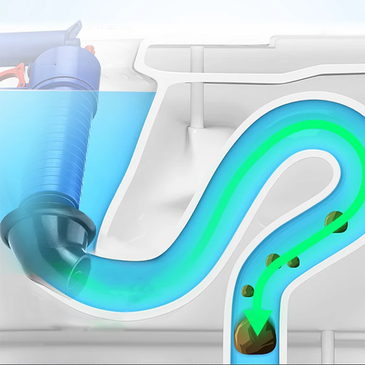 High-pressure Electric Snake Multifunctional Pipe Dredging Plastic Sink Dredge Toilet Plunger Toilet Plunge