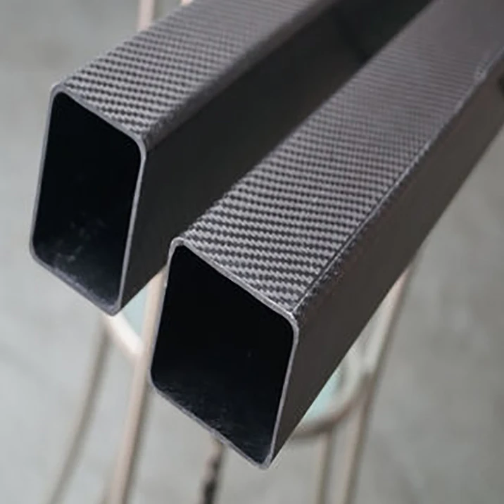 Custom Twill Matte Carbon Fiber Rectangular Tube Rod Pole Carbon Fiber