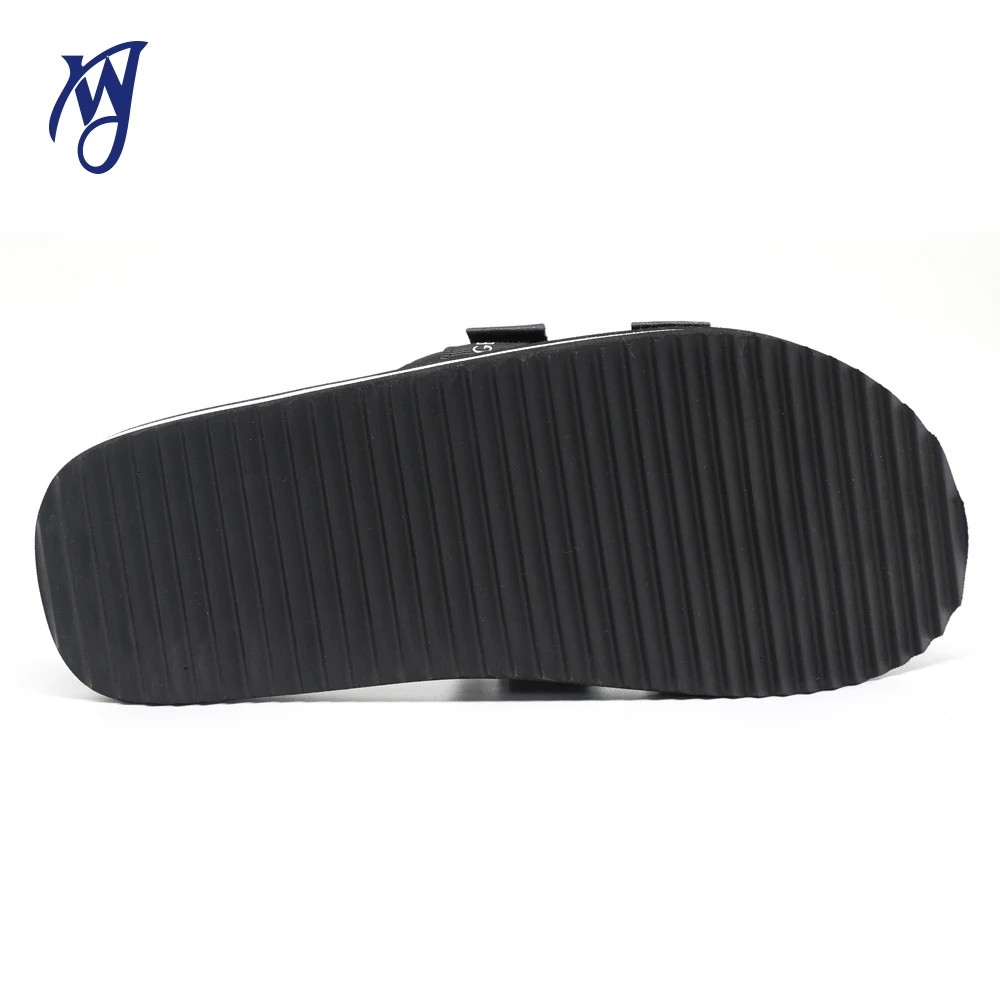 Custom Rubber Webbing Slippers Upper With Strap Buckle Logo Slide Sandals Home Mens Pvc Indoor Soft Eva Slides Shoes House