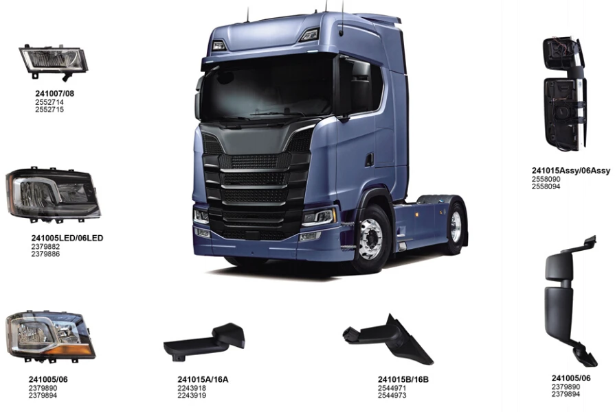 S Series 2016 Truck Body Parts For Scania New Model More Than 300 Items