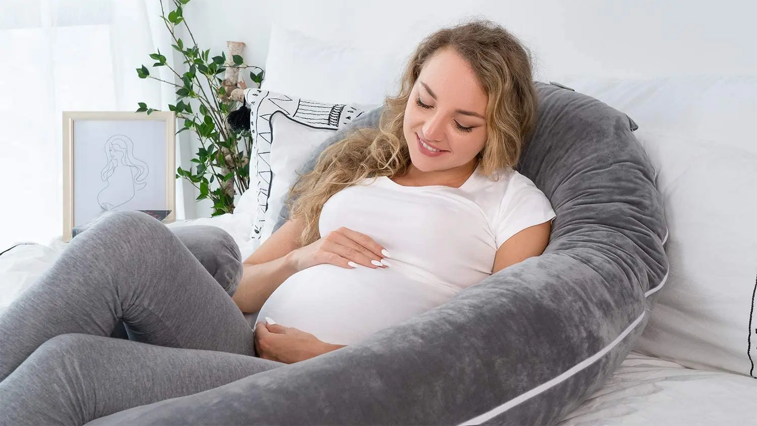 Full Body Pregnancy Pillow Ushaped Maternity Pillow For Pregnant