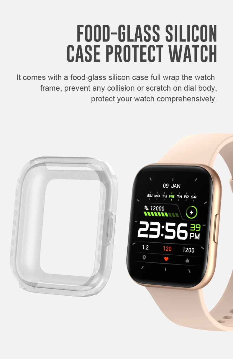 New Arrival 1.69" 240*280 Full Touch Screen Fitness Tracker IP68 Waterproof Blood Pressure SPo2 HR Smart Watch P25 for Men Women (10).jpg