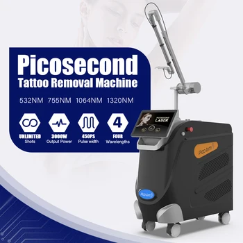 Piccoscond Laser Pico Lase Q Switched Nd Ydg 755nm 1064 Tattoo Removal Machine Picolaser Tattoo Removal Picosecond Laser Machine