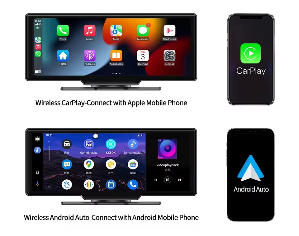 H508F Carplay 11.26インチタッチスクリーンDVRカーマルチモニター