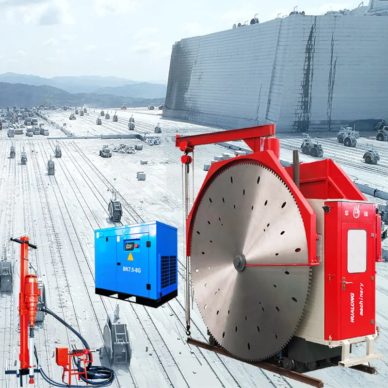 Double Blade Stone Mining Machine Stone Cutting Machine for Granite Marble Block on Quarry with High Efficiency Wire Saw