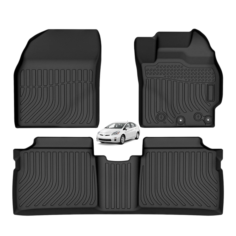 3D 5D TPE Floor Mats for Toyota Prius 20, 30, 50 – Waterproof Car
