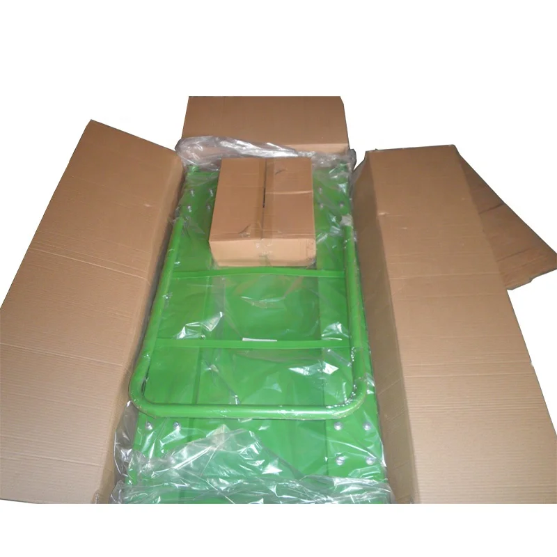 Single Handle Flat Platform Hand  Push Trolley Carts 500KG Capacity