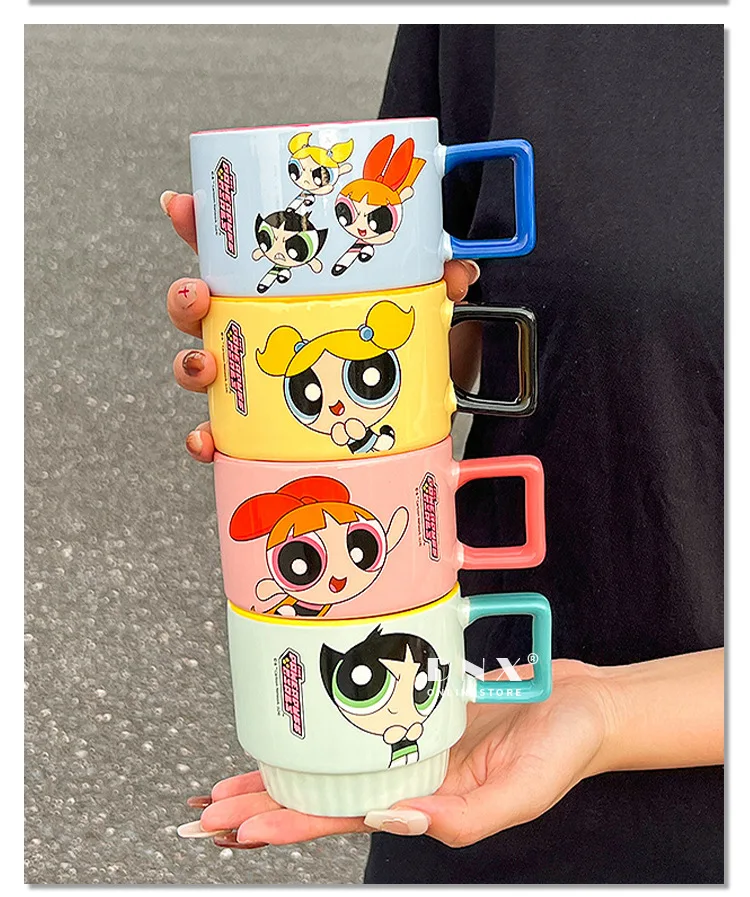 Powerpuff Girls Ceramic Cup Set Stacking Cups 4-Piece