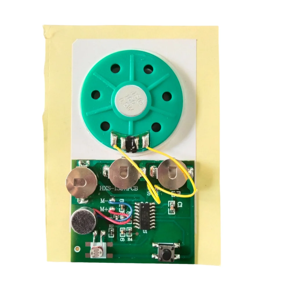 Customized Activation Christmas Music Chip Pre Recorded Sound Voice Chip For Greeting Card