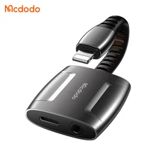 Mcdodo Usb Adapter Audio Dc 3.5Mm Headphone Adapter For Iphone Support Charging Music Calling Volume Control