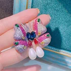Earrings Hot Selling Exquisite Ladies Pearl Pendant Earrings Butterfly Earrings