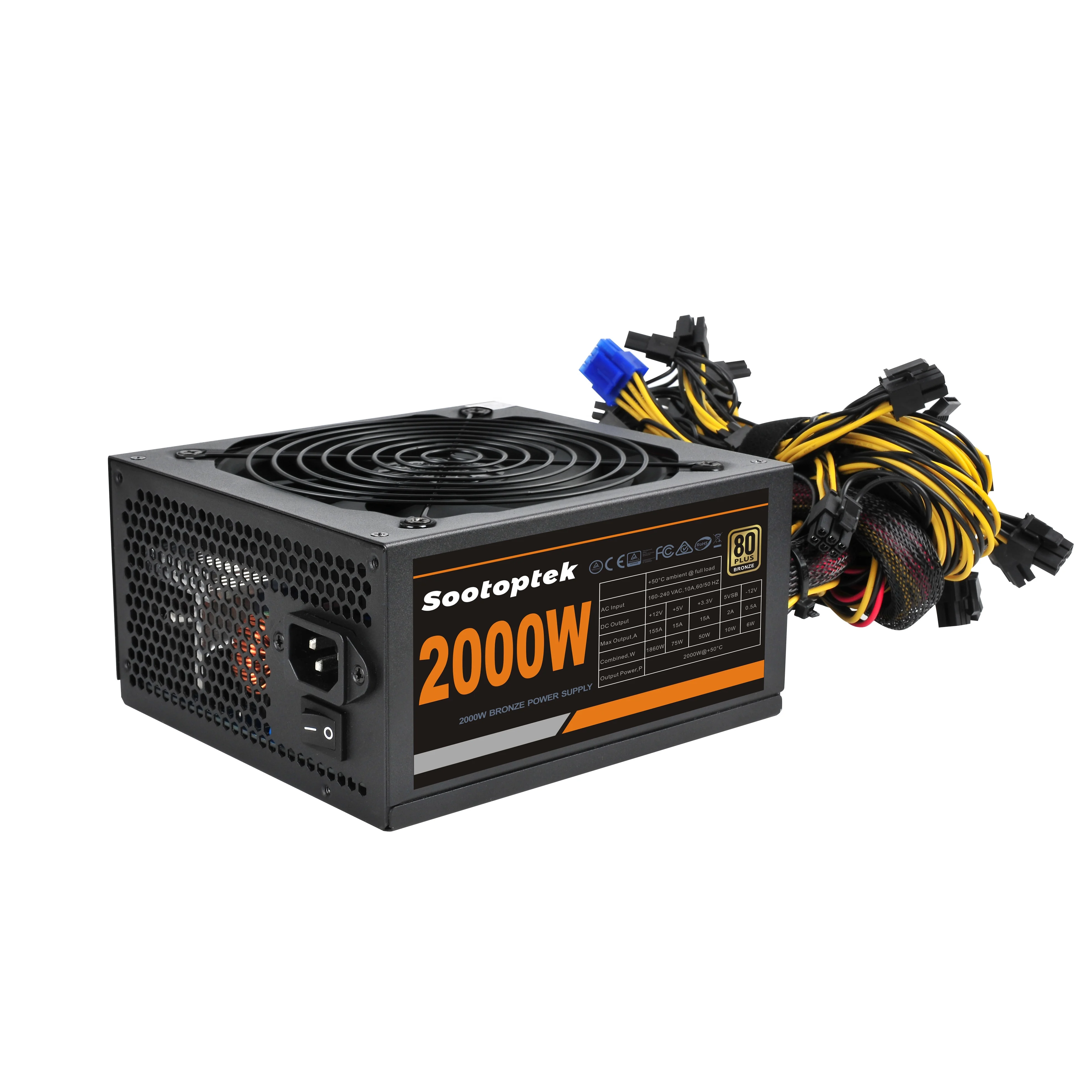 230V 2000W ATX Power Supply for Professional Gaming PC | 90