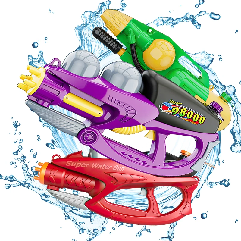 Wholesale Powerful Realistic Colorful Super Soaker Water Guns Toy Long Range Air Pressure Pump Water Bomb Toy Gun for Boys Girls
