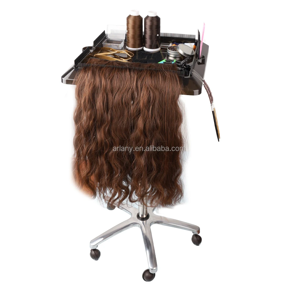 Arlany Rolling Salon Tray Cart Trolley On Wheels Removable Hair