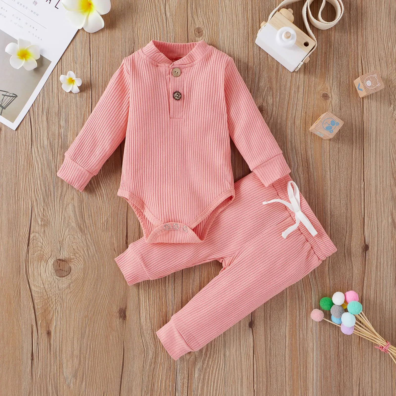 Infant Cotton Rompers Jumpsuit Unisex Baby Clothes Long Sleeve Jumpsuit