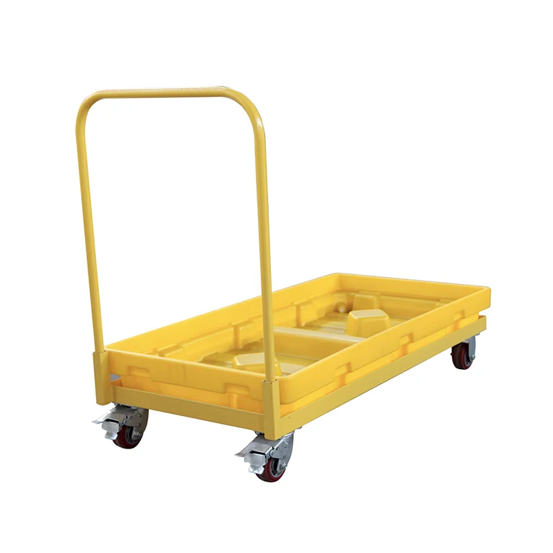 Mobile Two-Drum Poly Spill Deck Cart for Steel Spill Pallet