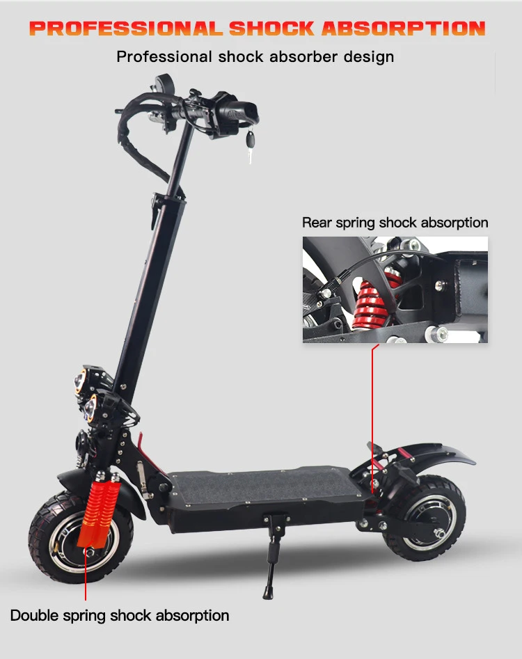 M1 Pro Hot Sale 60v 2400w Electric Scooter Dual Motor 10inch Foldable For Adults Electric 0906