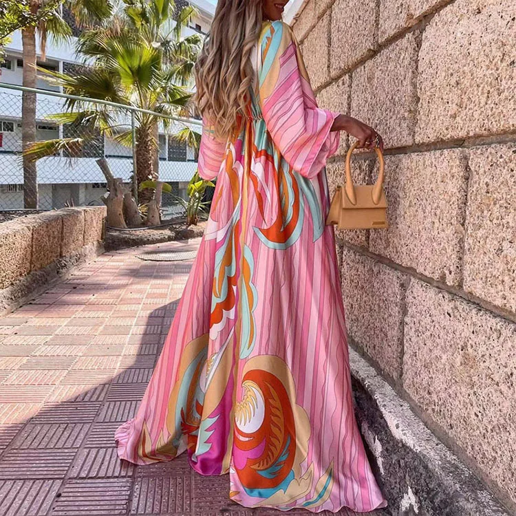 animal print halter maxi dress Animal Print Maxi Dress | Beach Maxi Dress