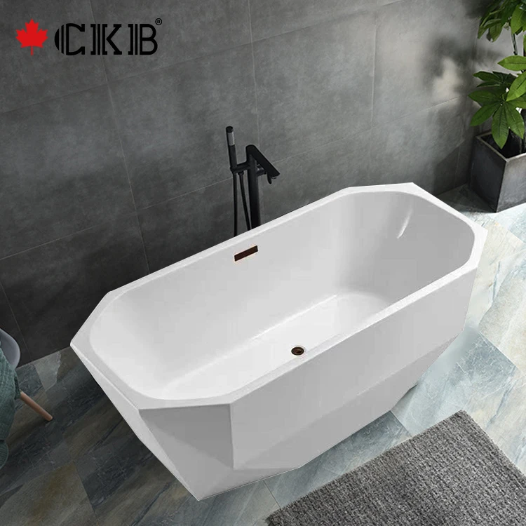 CKB 5 Years Warranty Hotel Home Bathroom Diamond White Freestanding