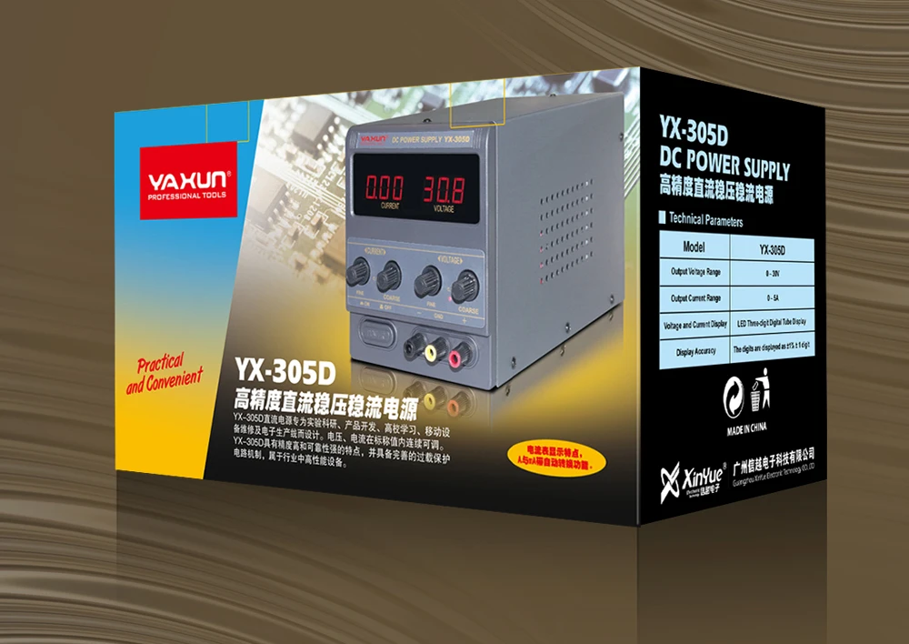 Alimentatore da banco Yaxun YX-305D (30V - 5A) - Yaxun