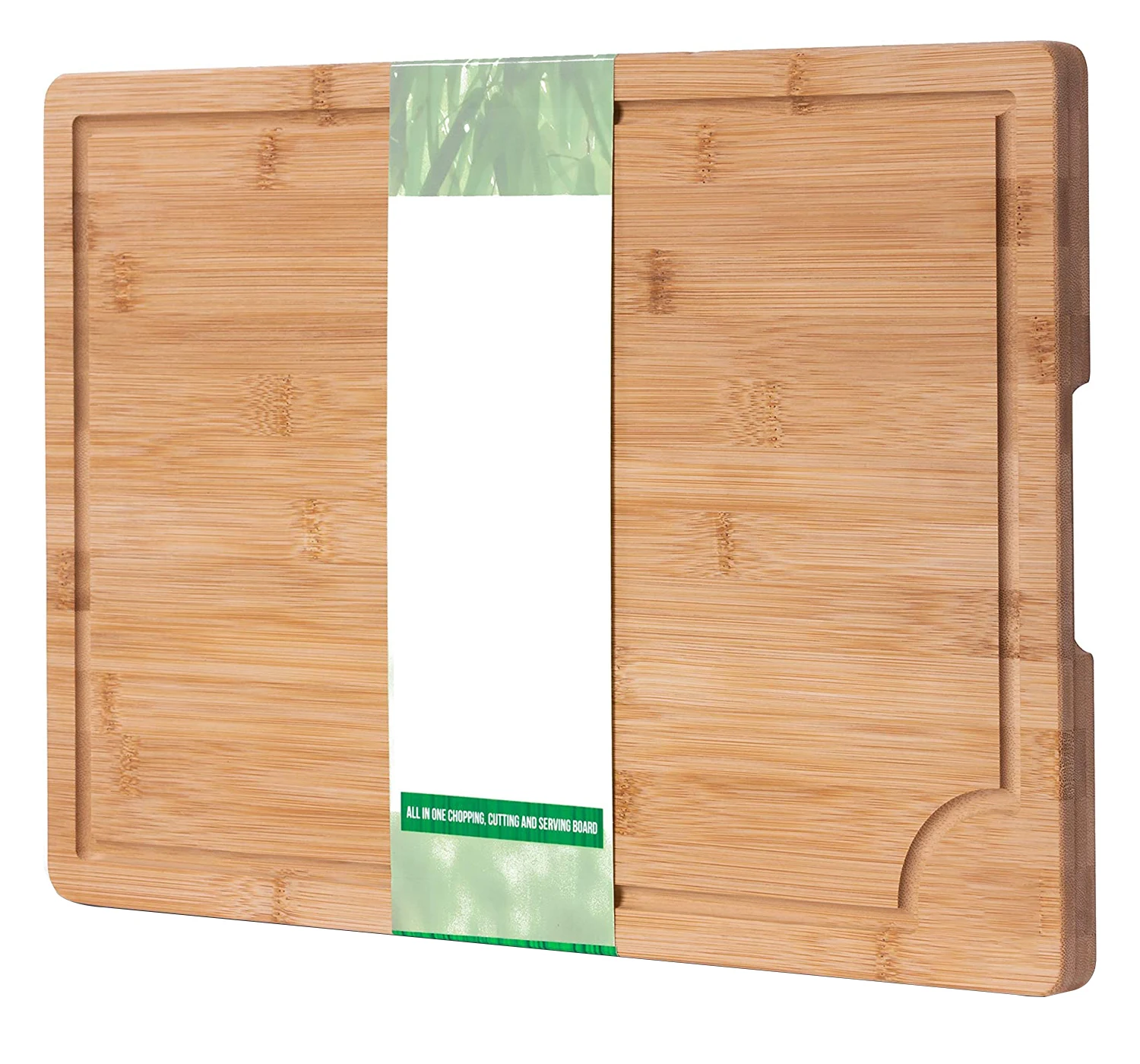Cutom Экологичная кухня натуральные органические Бамбуковые разделочные доски измельчитель для овощей блоки с желобом и ручкой для сока