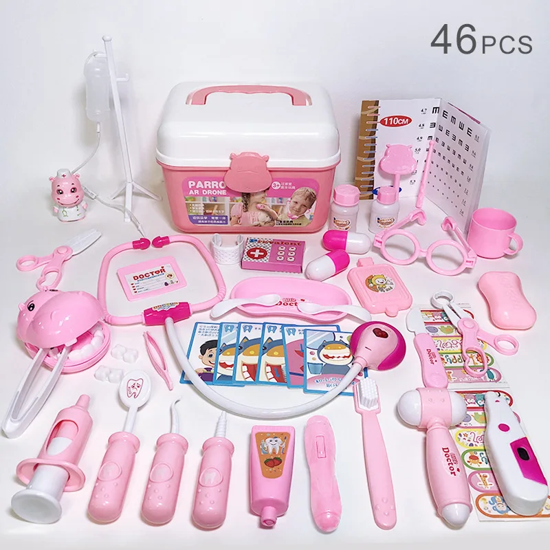 Врачебный набор для детей ролевые игры девочек медицинских принадлежностей медсестер сумка игрушки