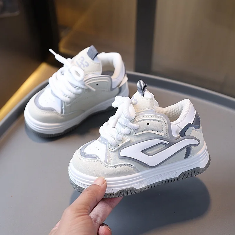 2025 Spring Model Children's Sports Shoes High-Top Campus Style