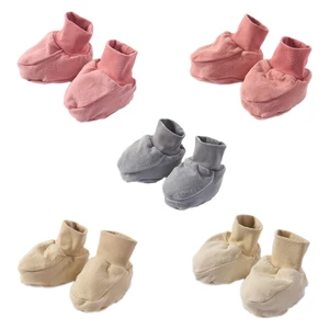 Wholesale Baby Booties for Newborns 0-6 Months Natural Plant Dye Essential for Autumn Casual Ankle Sock for Boys and Girls