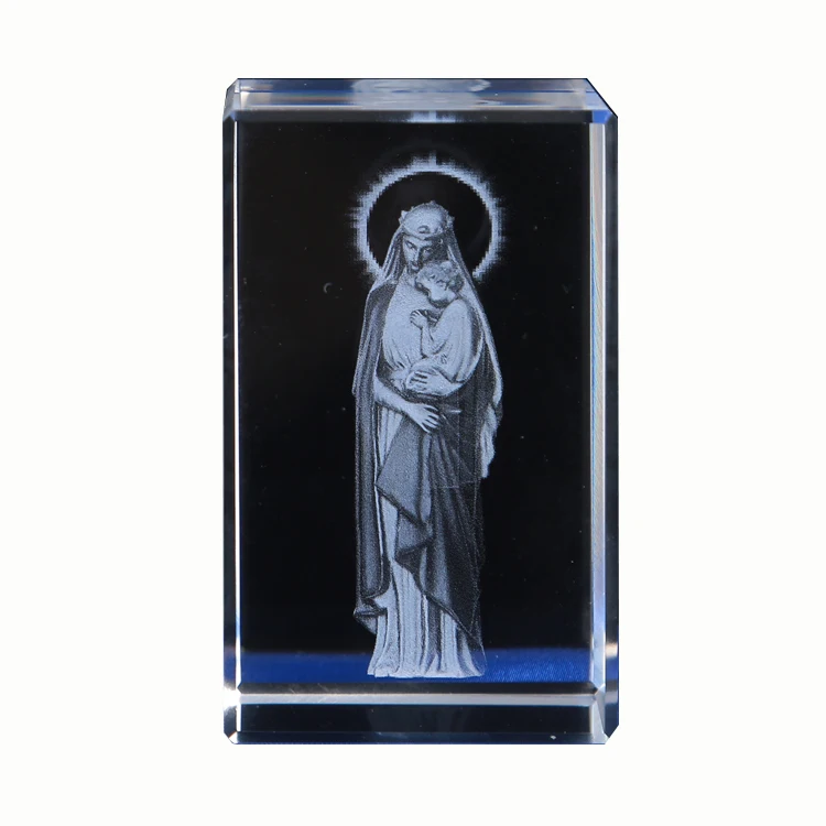 Hot selling K9 religious gifts 3d laser crystal gifts items