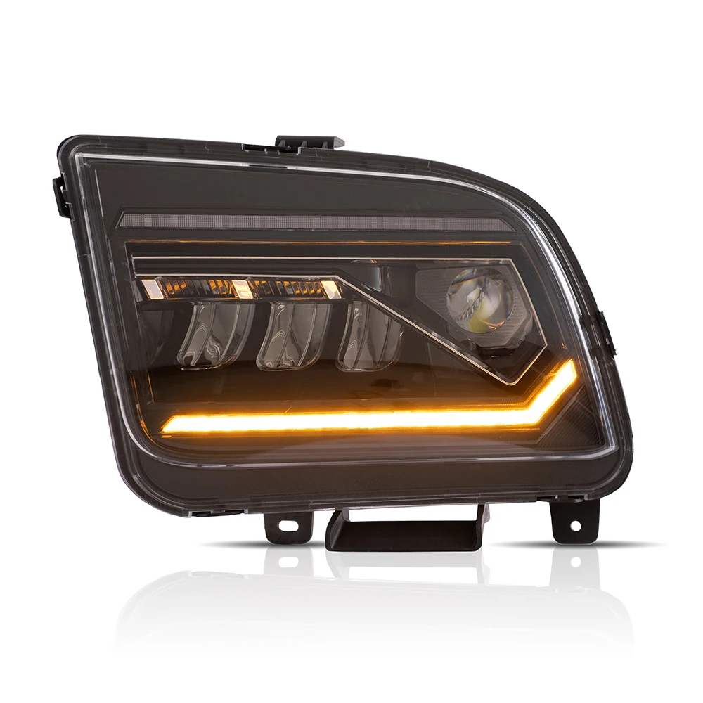 Headlight Head Light LED Lens Headlights Head Lamp for ford Mustang Headlamp Headlight 2005-2009 Plug and Play