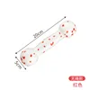Red and white dumbbell shape