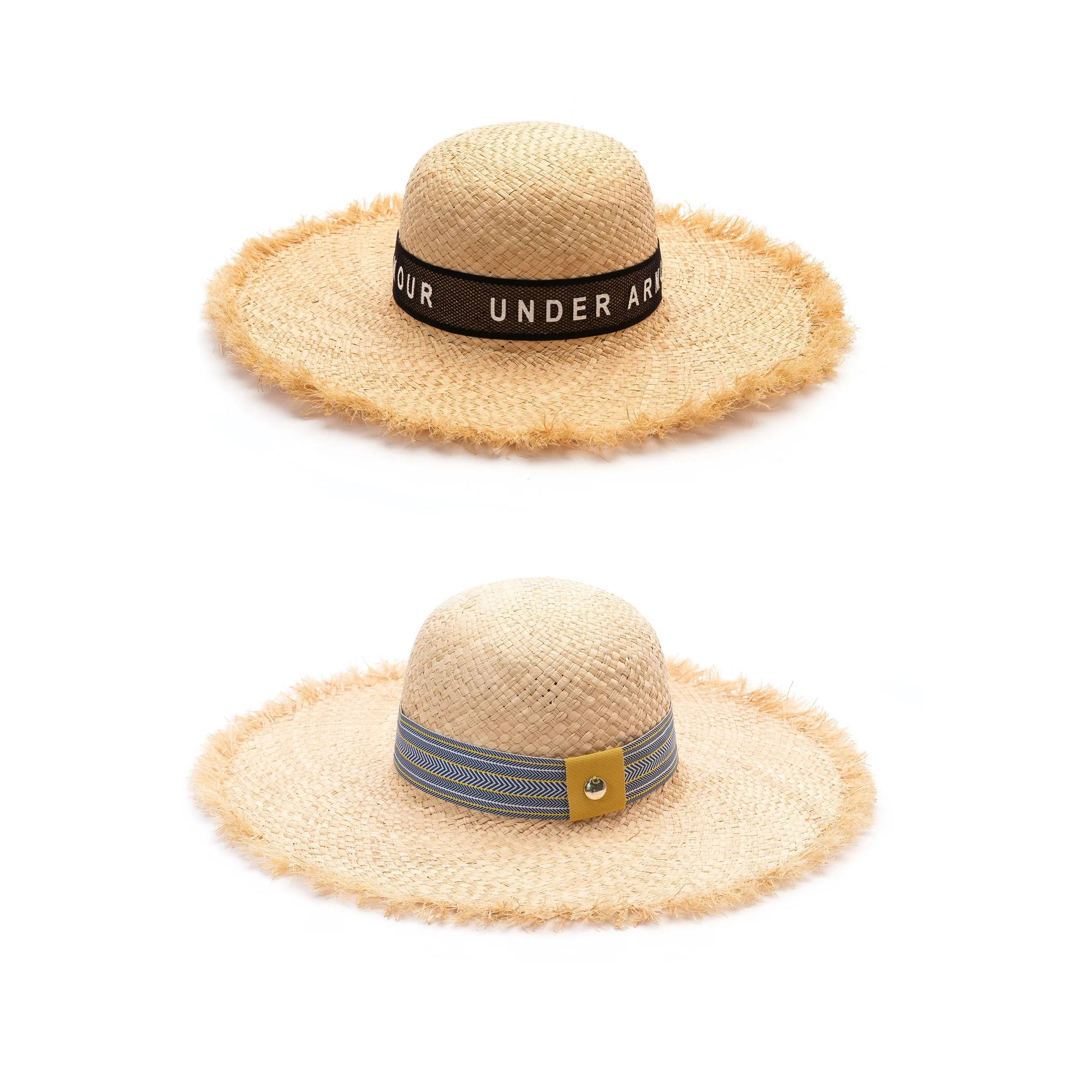 Fashion Summer Flat Natural Raffia 