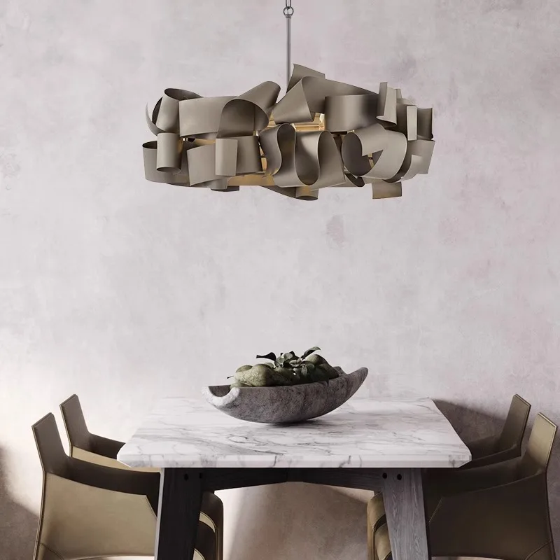 Home décor big lighting led modern chandelier luxury hotel art installation decorative chandelier