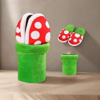 Piranha Plants Plush Slippers - Customized Funny & Stylish