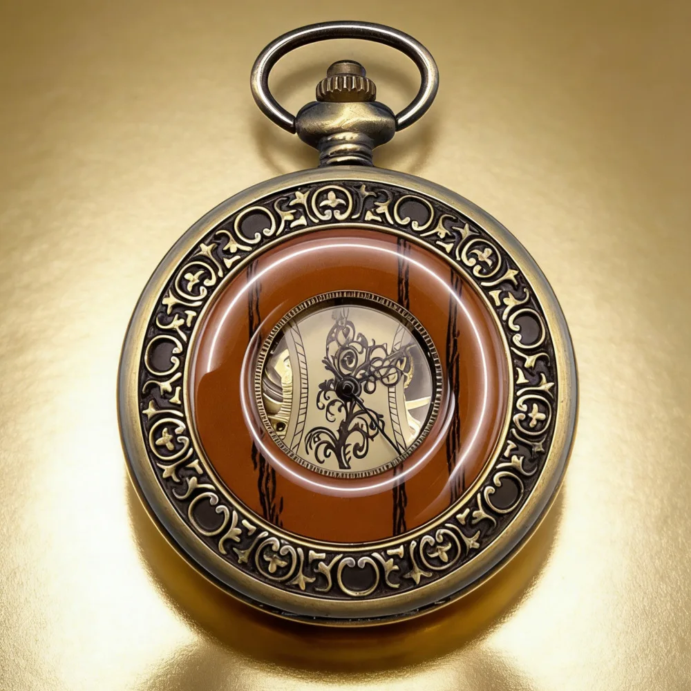 Skeleton Automatic Pocket Watch OM-211741