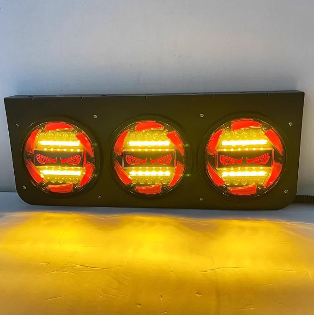 Truck LED five-inch trailer high brightness waterproof triple brake burst flash steering rear combination rear tail light 1