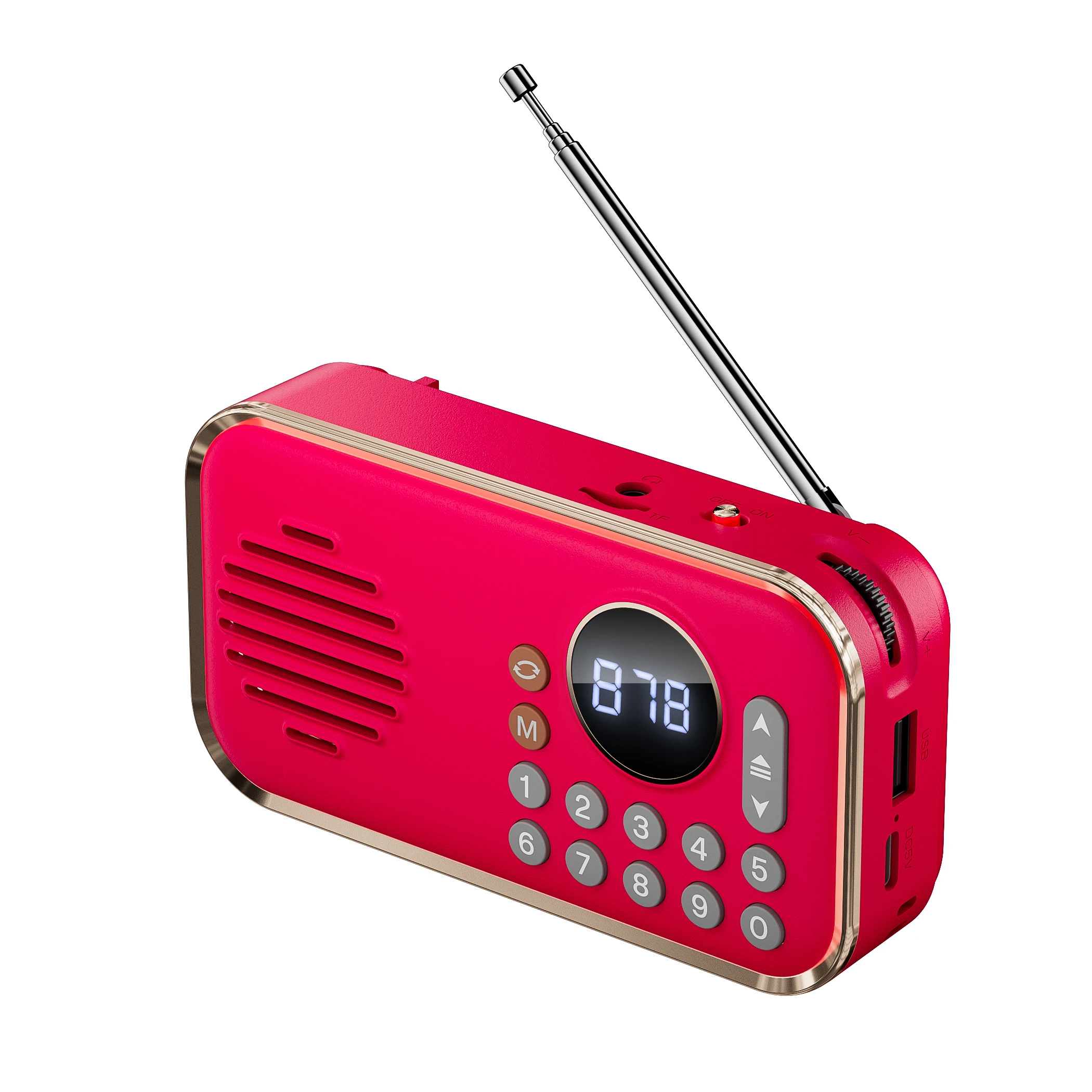 P35 Mini Radio Receiver Bluetooth Wireless Speakers Digital FM Radio for PC Phone Bluetooth Speaker Radio