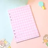 11 Pink plaid inserts (40 sheets)-white
