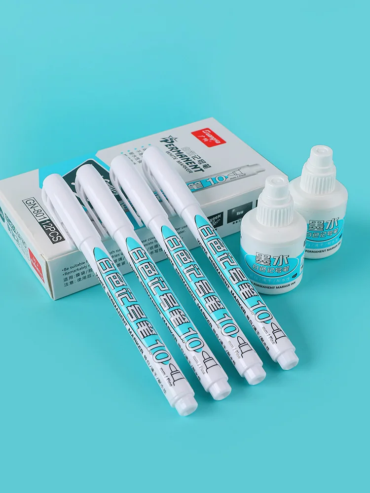 Hot Sales White color Permanent marker pen,white ink marker pen