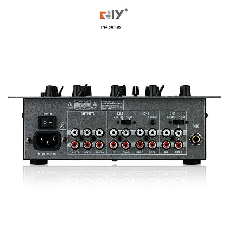 M4 Series Usb Mini Echo Amplifier Digital Professional 3 Channel Mixer Console Sound Dj Controller Audio Mixer