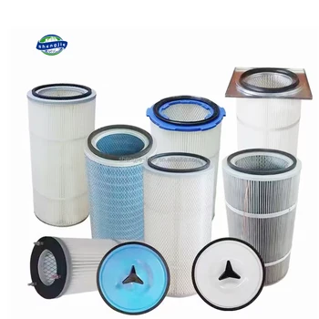 Manufacture Polyester Industrial Air Dust Filter Cartridge Pleated Air Cartridges