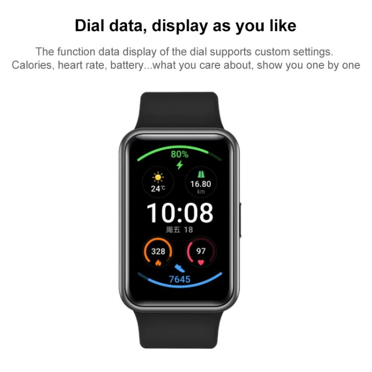 Original Huawei WATCH FIT Smart Watch Men & Women, Elegant Version,1.64 inch Amoled Color Screen,Support Fast Charging