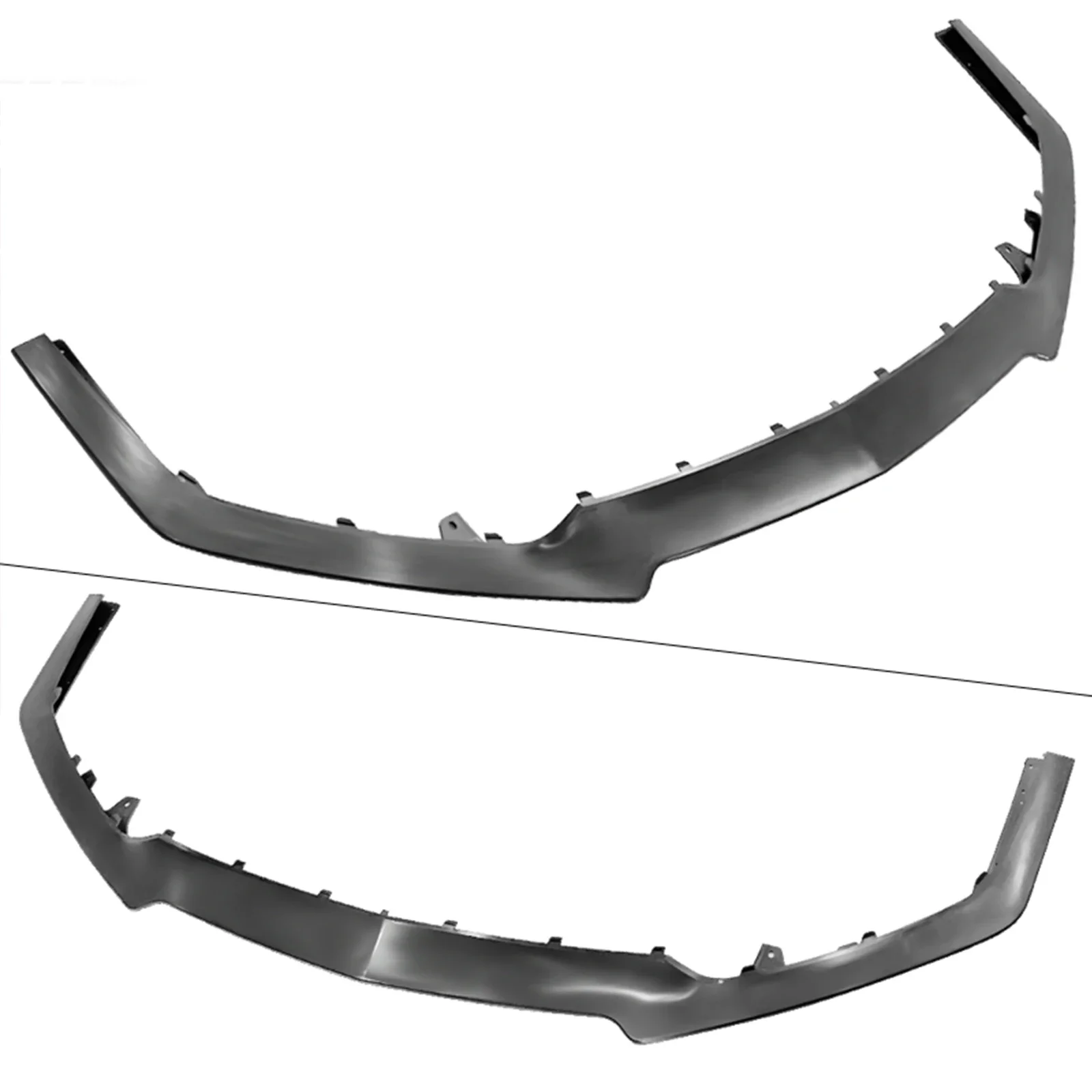 Matte Black Front Bumper Lip For Ford Mustang GT500 Style 2014-2021 - AMMP Style Unpainted - View #4