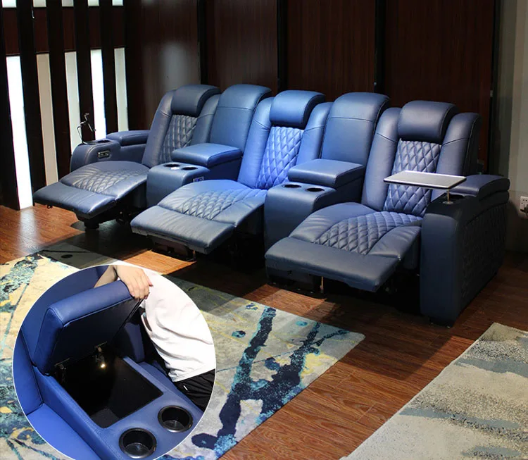 Customized Modern Private Recliner Seats Electric 3 Seat Sofa Electric