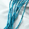 Fil noir additif avec turquoise bleu - 3 mm - 1 pièce